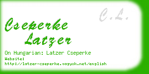 cseperke latzer business card